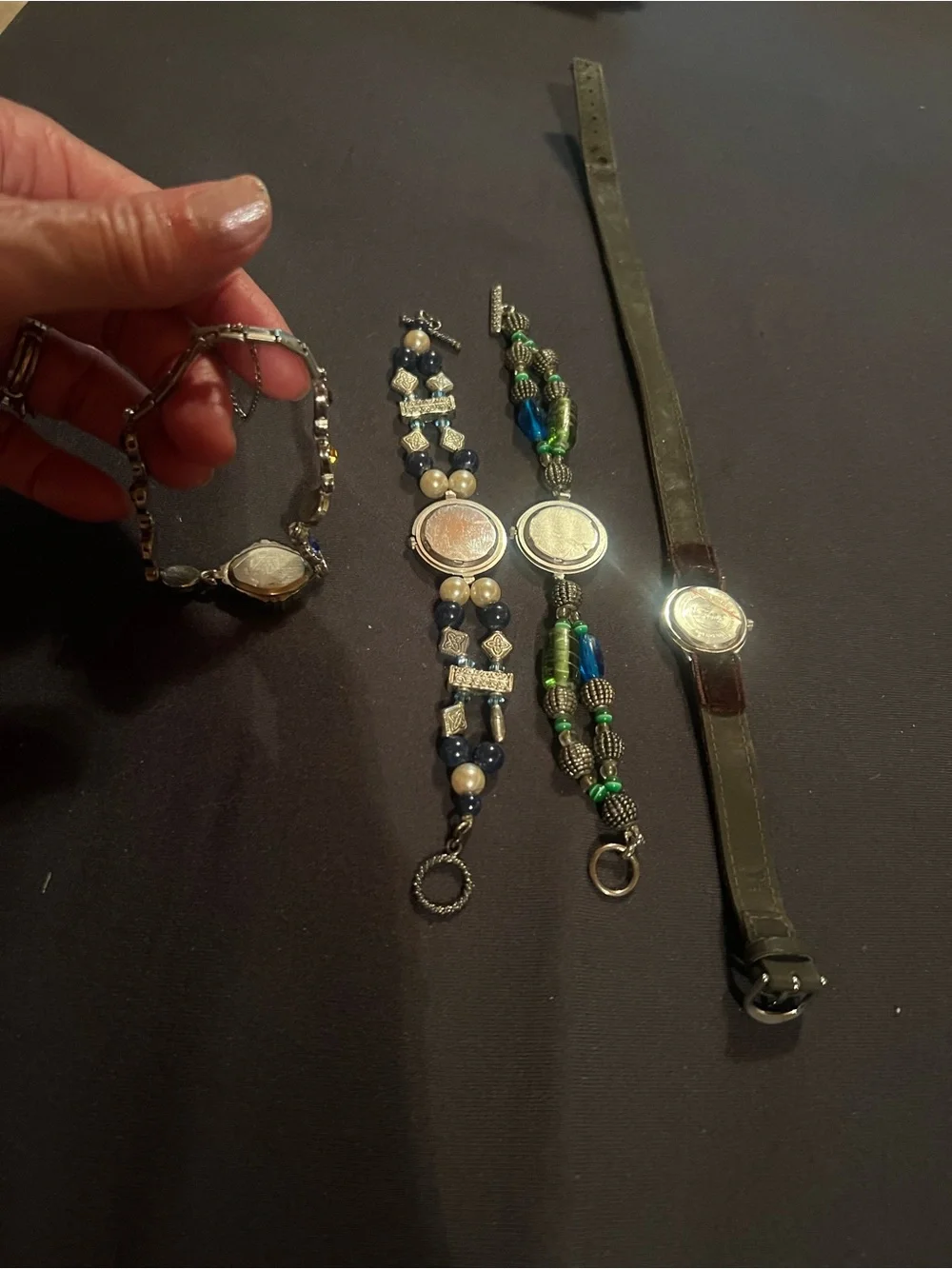 Vintage Four Pretty Watches, good condition, all need batteries